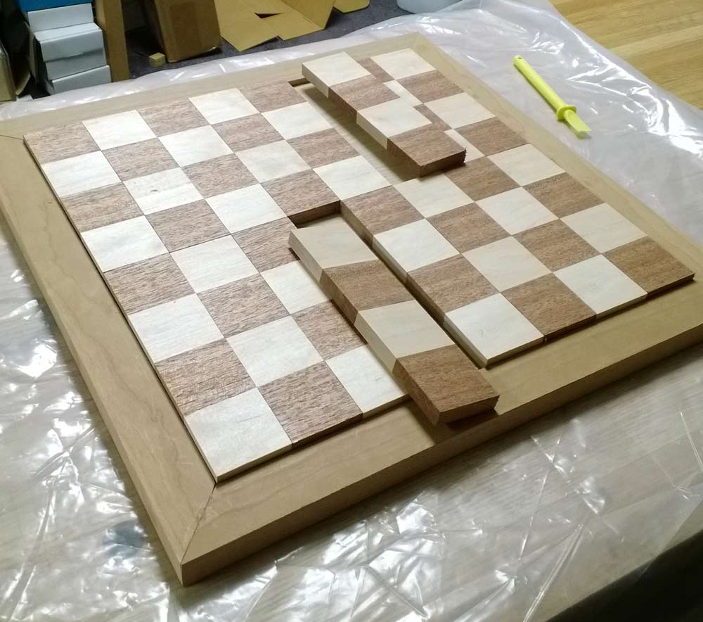 Plywood Chess Set